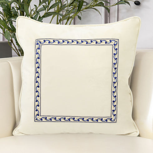 Delilah Ivory Velvet Cushion